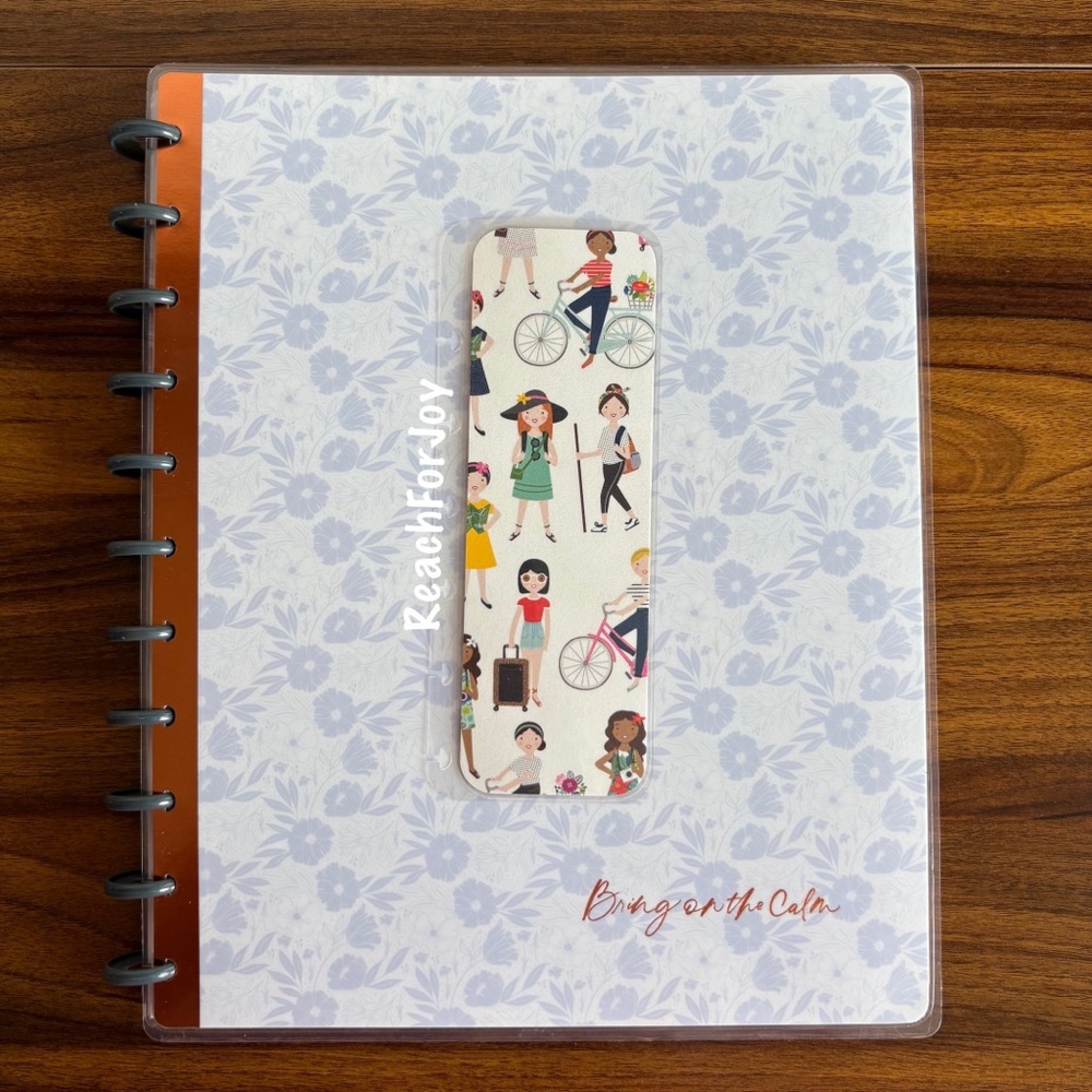 Happy Planner Bookmark Girls Design Page Holder Handmade Cute Spring Adventure